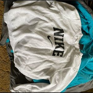 Grey nike crewneck